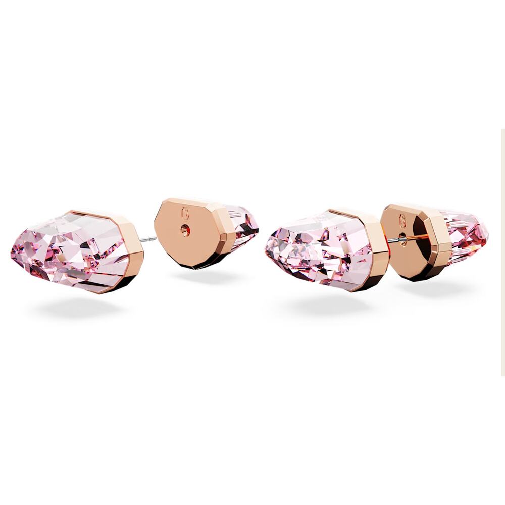 Swarovski Lucent stud earrings Pink, Rose gold-tone plated
